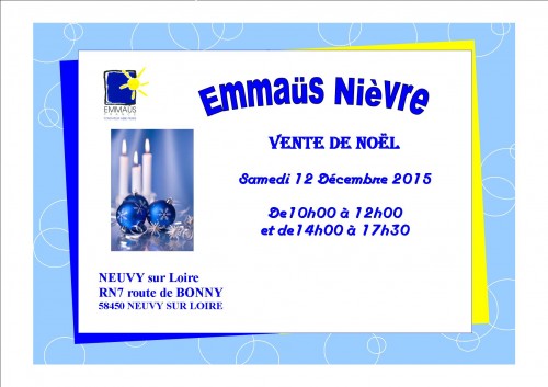 AFFICHES GRANDE VENTE DE NOËL NEUVY